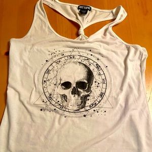 WHITE SKULL TANK